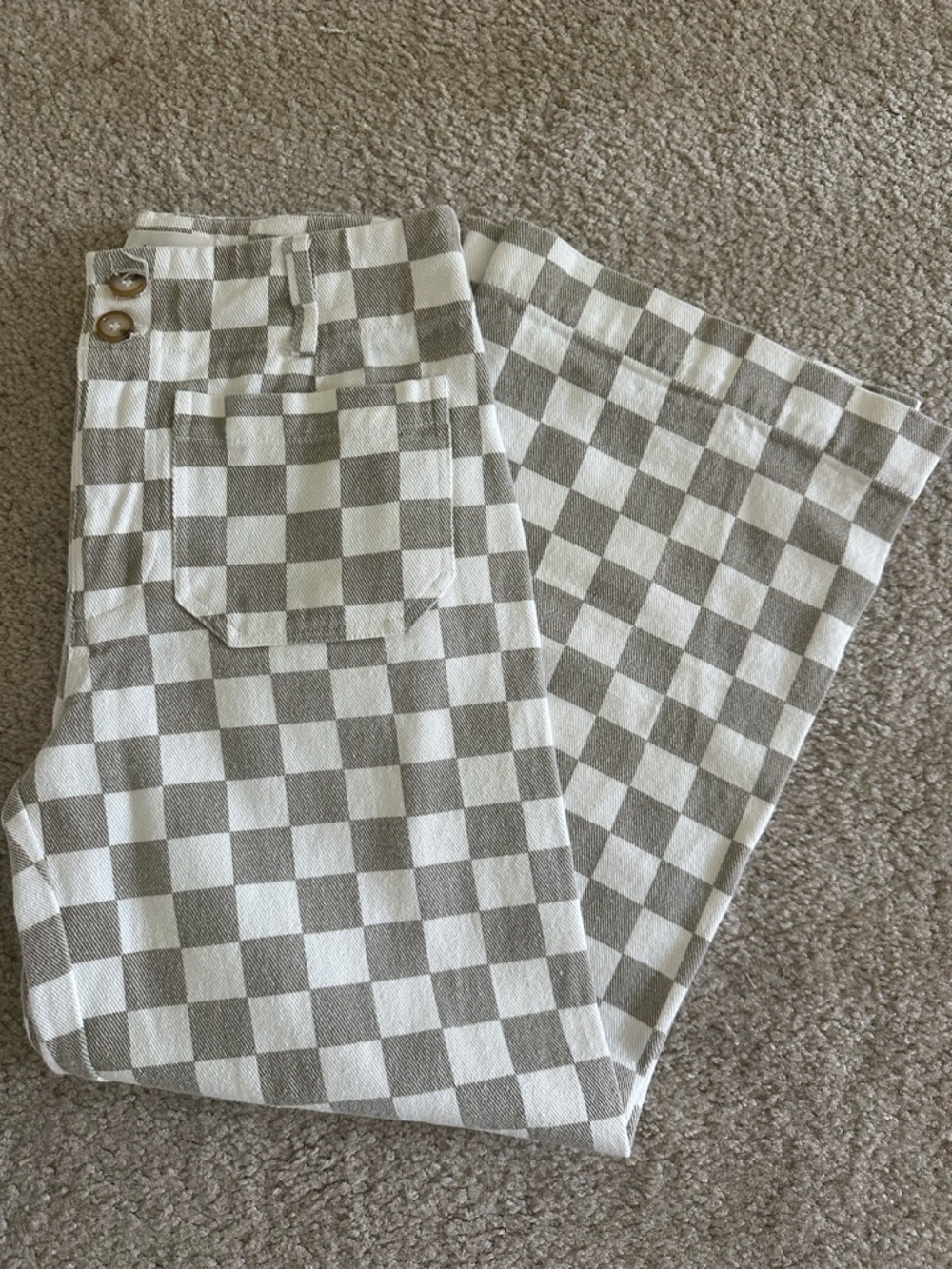 Böhme mocha checkered pants